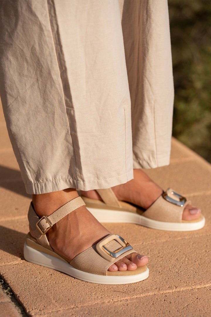 Lunar JLW005 Jessika Shimmering Nude Sandals