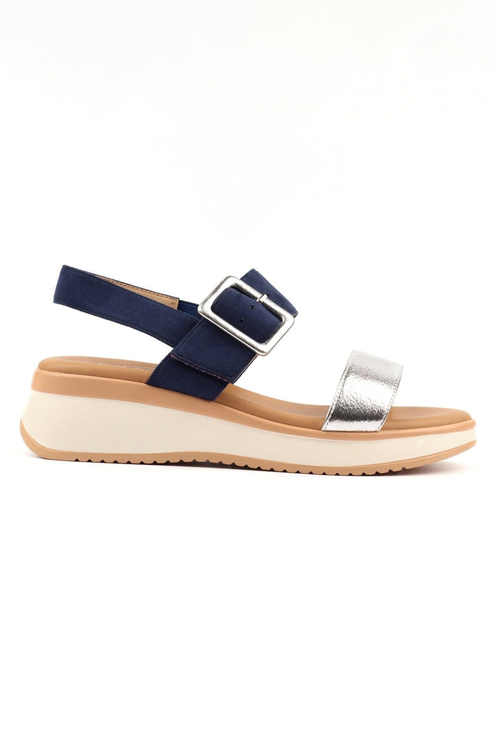 Lunar JLY250 Dion Navy Metallic Sandals