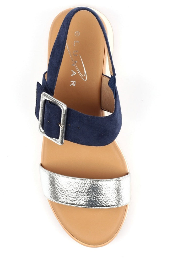 Lunar JLY250 Dion Navy Metallic Sandals