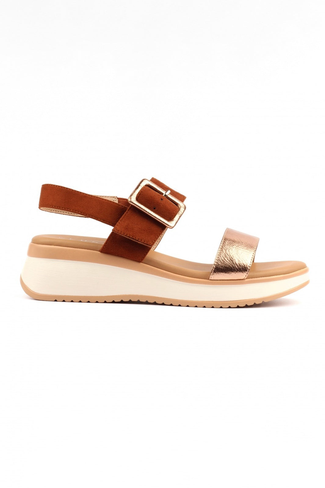 Lunar JLY250 Dion Tan Brown Metallic Sandals