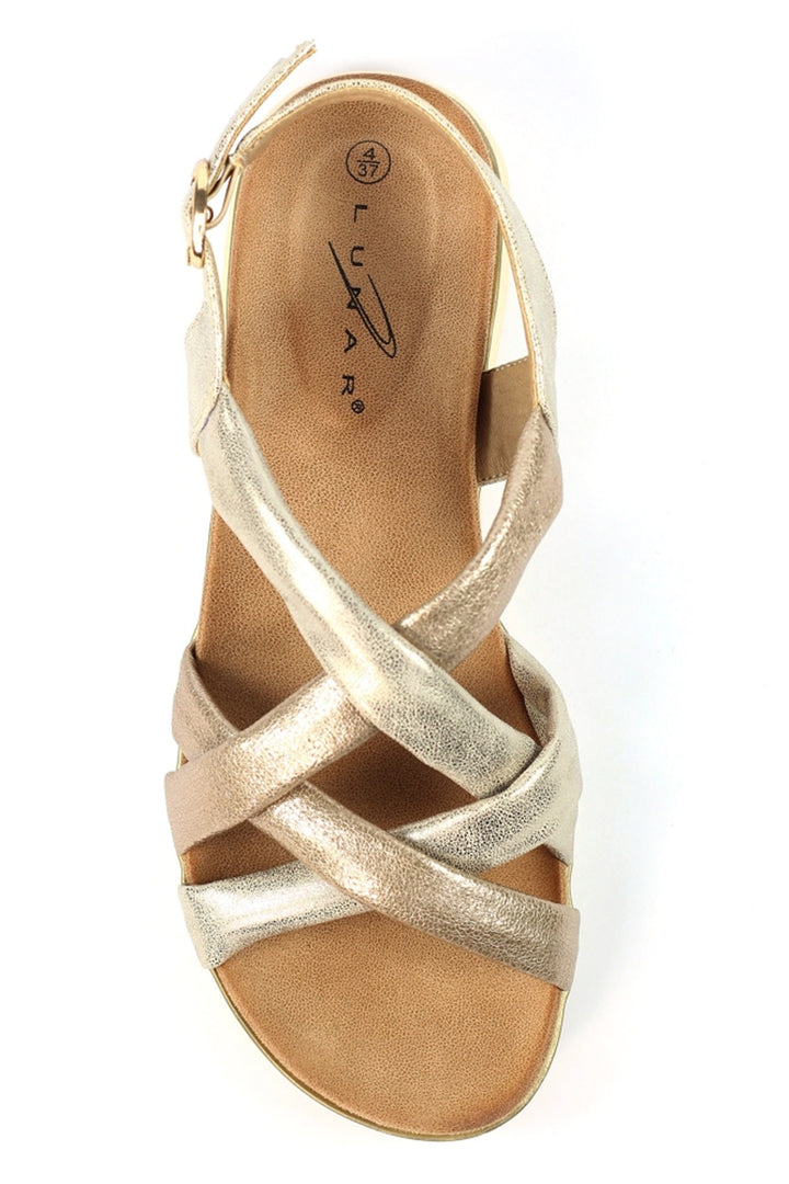 Lunar Roma Gold Sandal JLH508 - Experience Boutique
