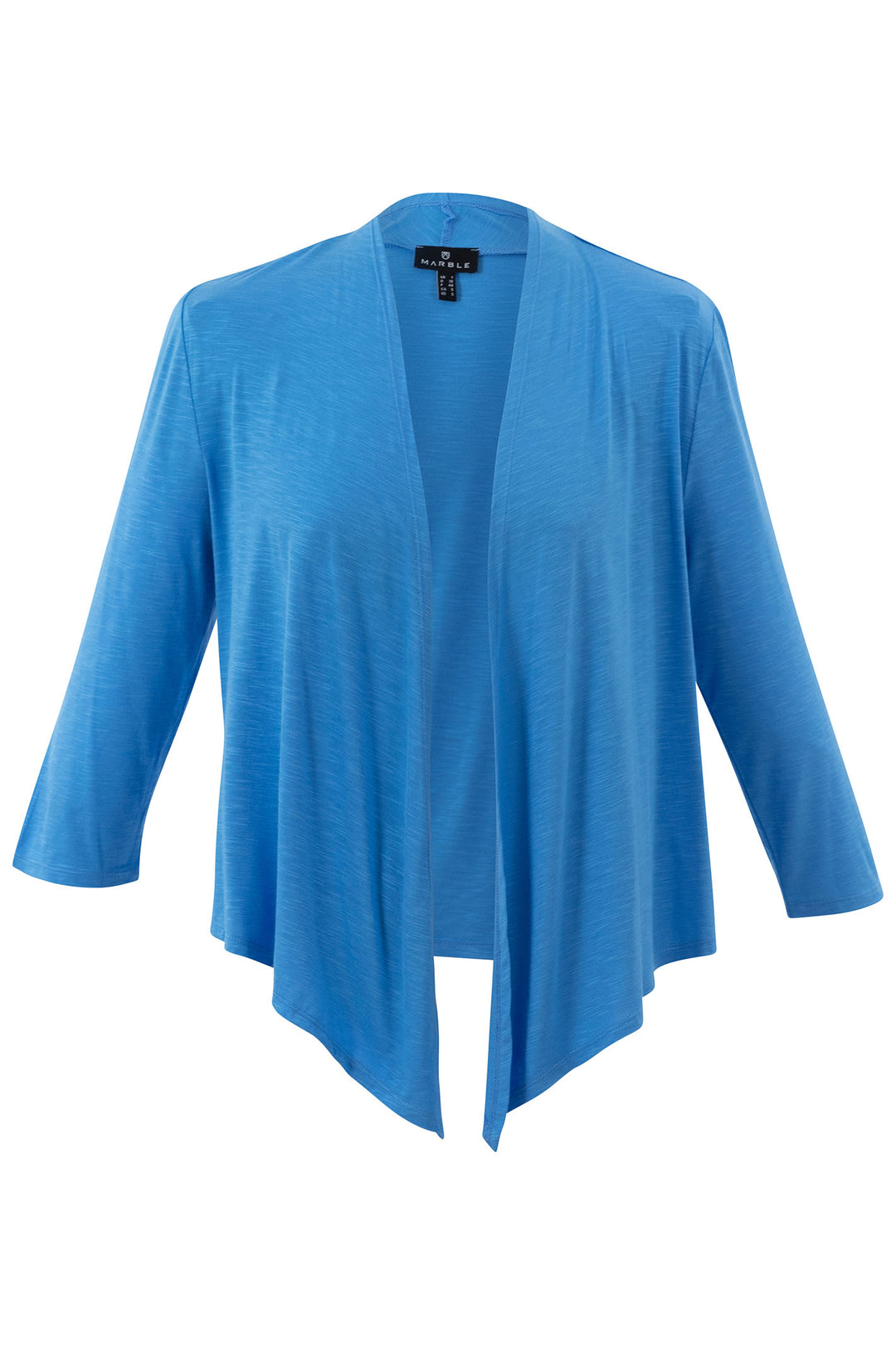 Marble Fashions 6541 213 Blue Waterfall Jersey Cardigan Shrug - Experience Boutique