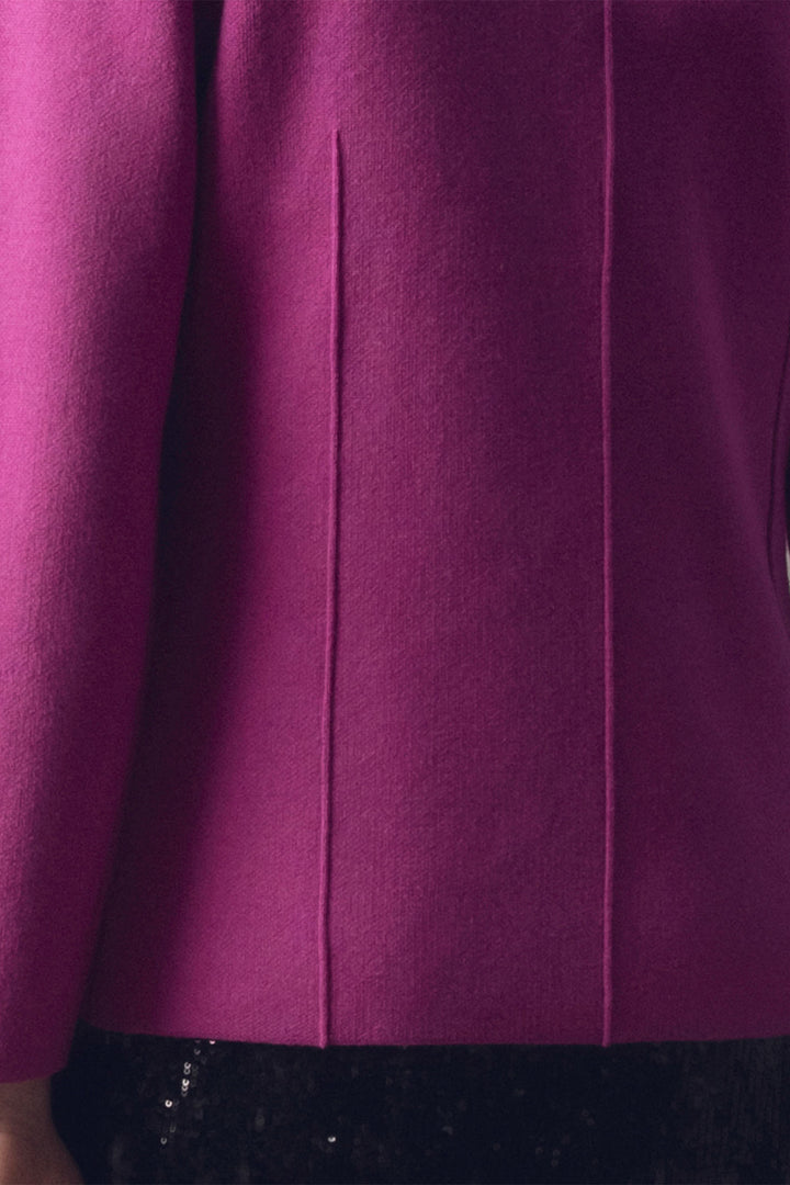 Marble Fashions 7597 222 Purple One Button Blazer - Experience Boutique