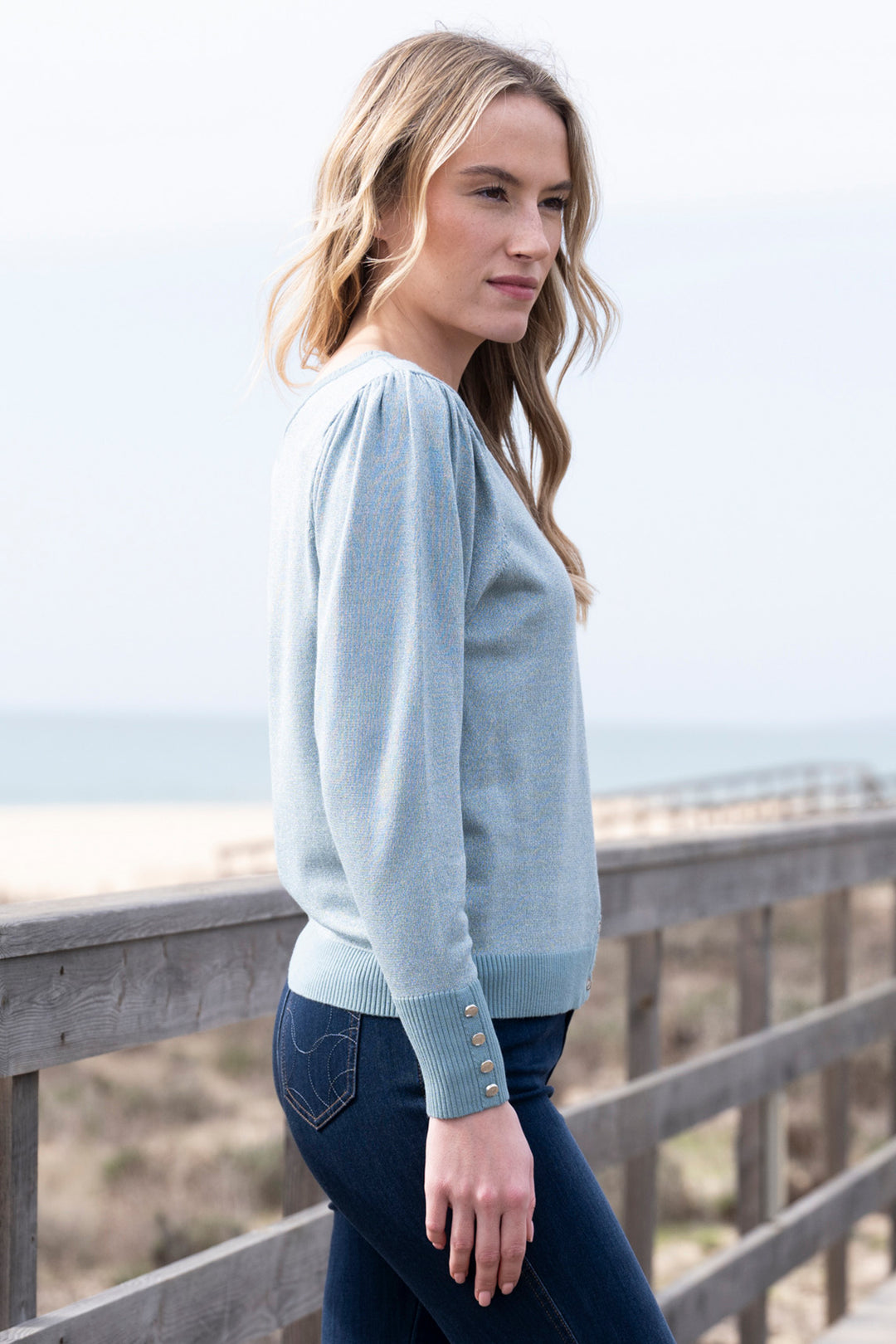 Marble Fashions 8128 Duck Egg Blue Cardigan 223