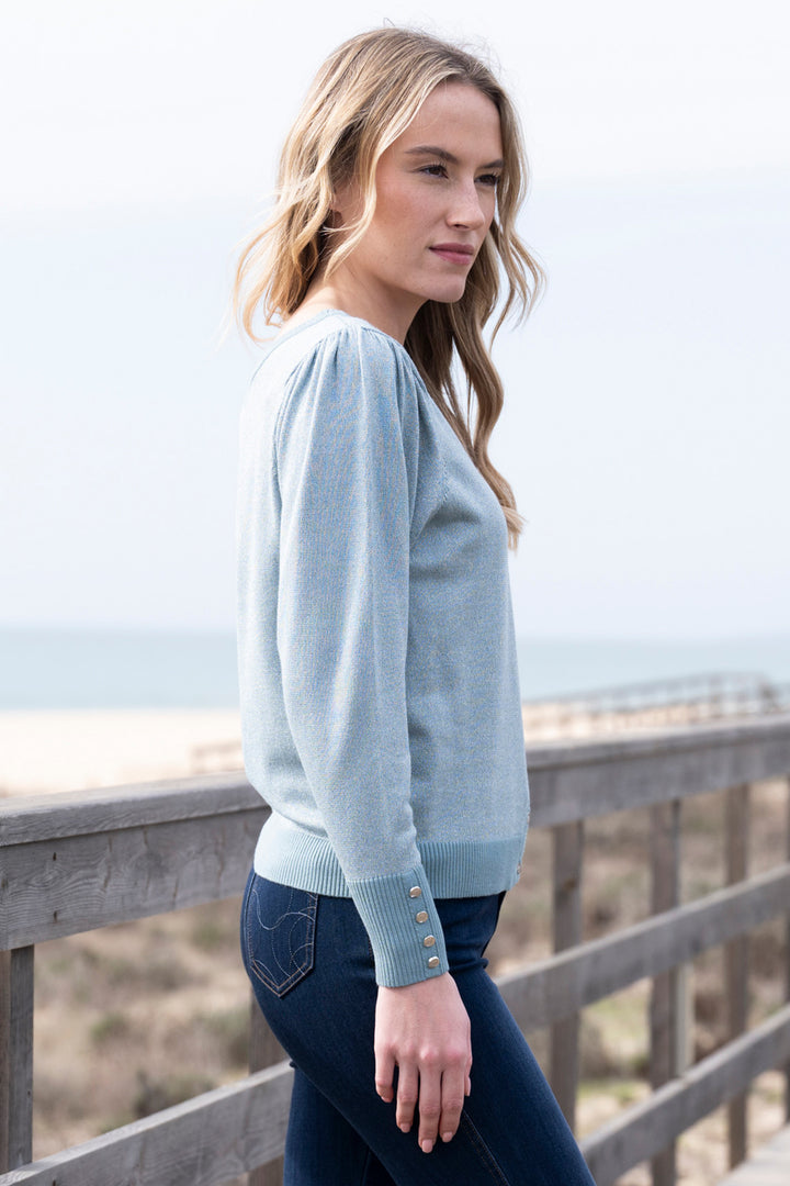 Marble Fashions 8128 Duck Egg Blue Cardigan 223