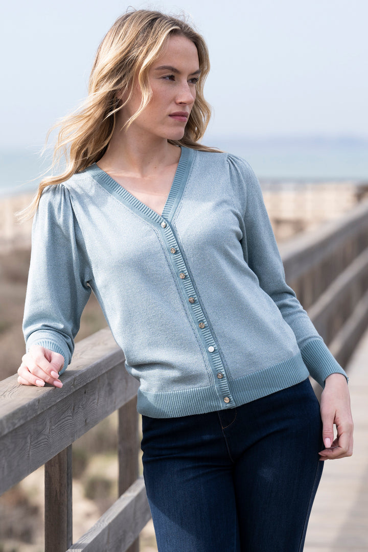 Marble Fashions 8128 Duck Egg Blue Cardigan 223