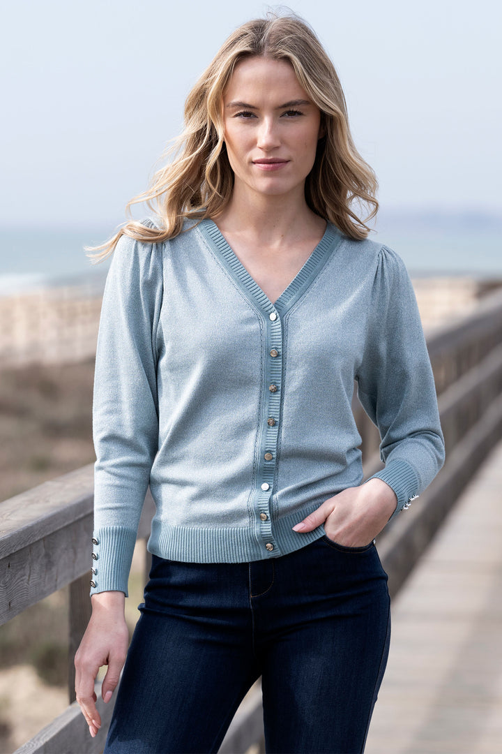 Marble Fashions 8128 Duck Egg Blue Cardigan 223