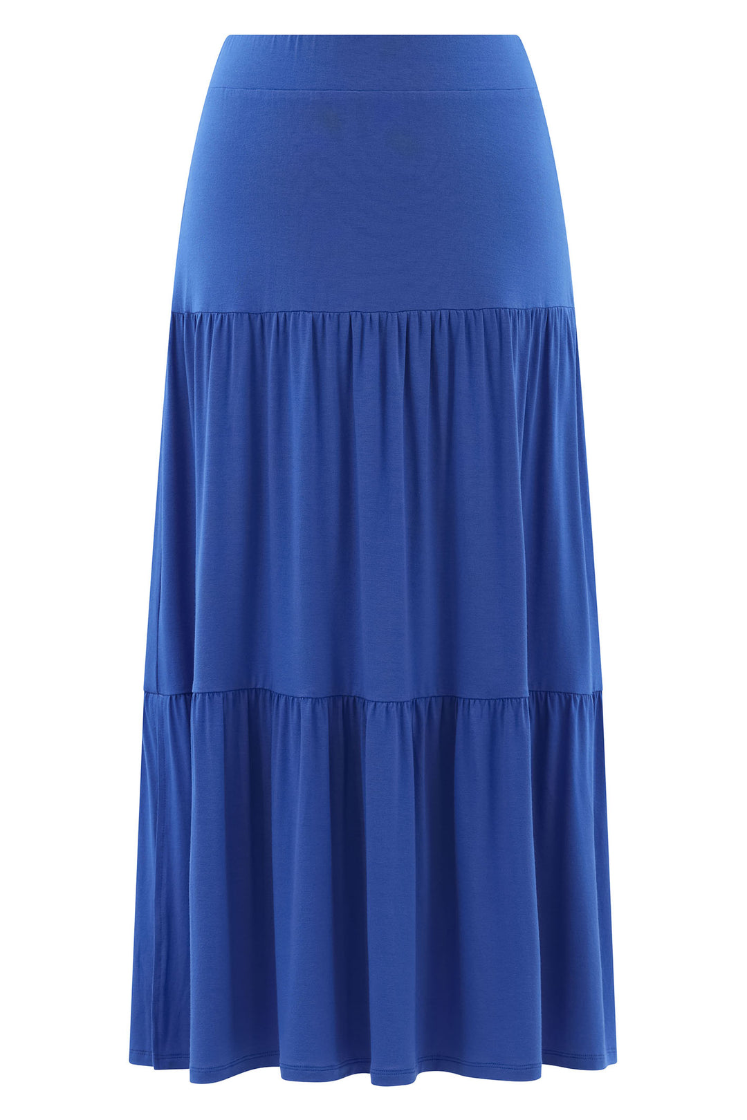Marble Skirt Tiered Midi Length Blue 7457 153 - Experience Boutique