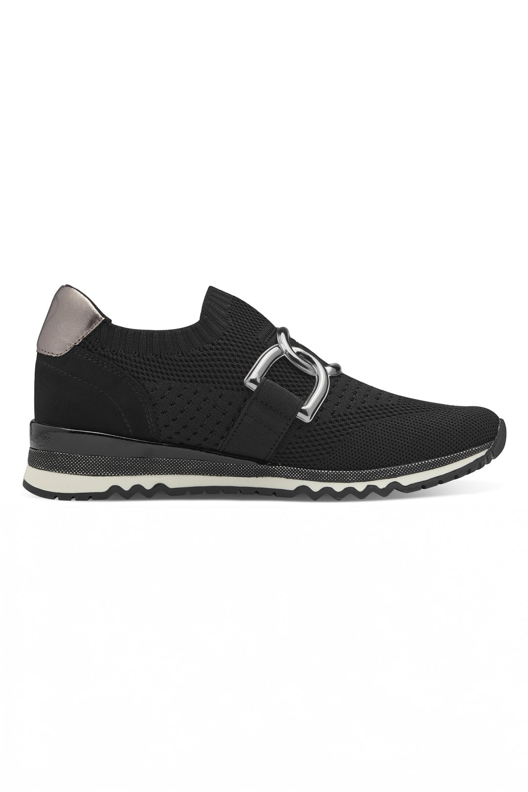 Marco Tozzi Black Comb Vegan Trainer 24724 - Experience Boutique