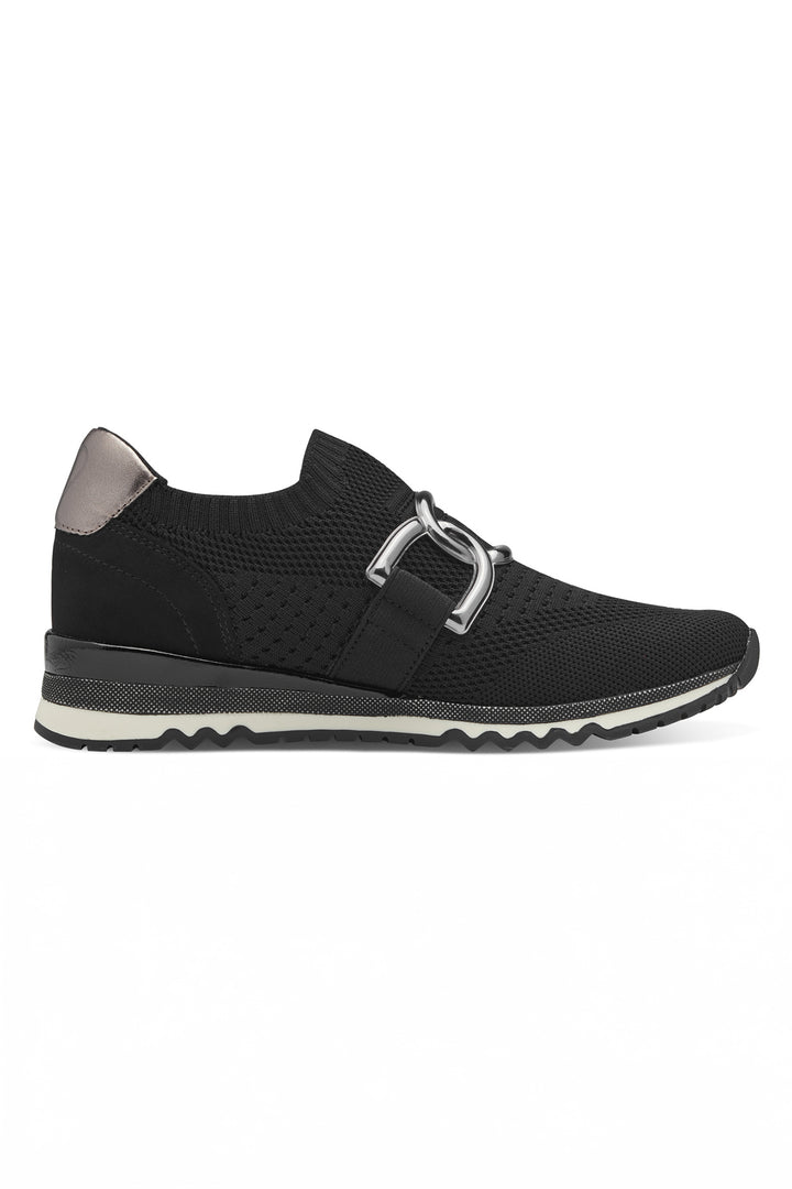 Marco Tozzi Black Comb Vegan Trainer 24724 - Experience Boutique