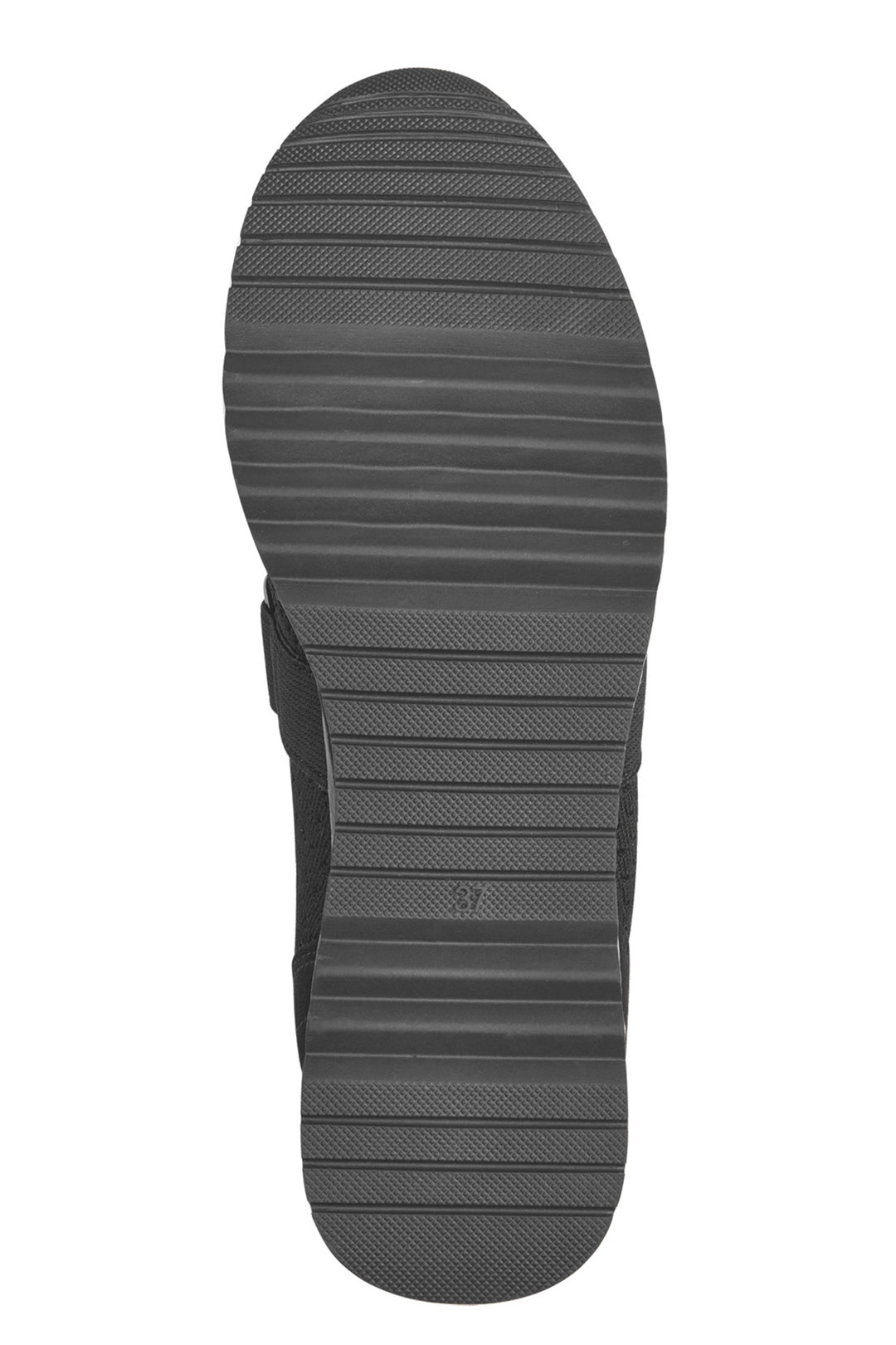 Marco Tozzi Black Comb Vegan Trainer 24724 - Experience Boutique