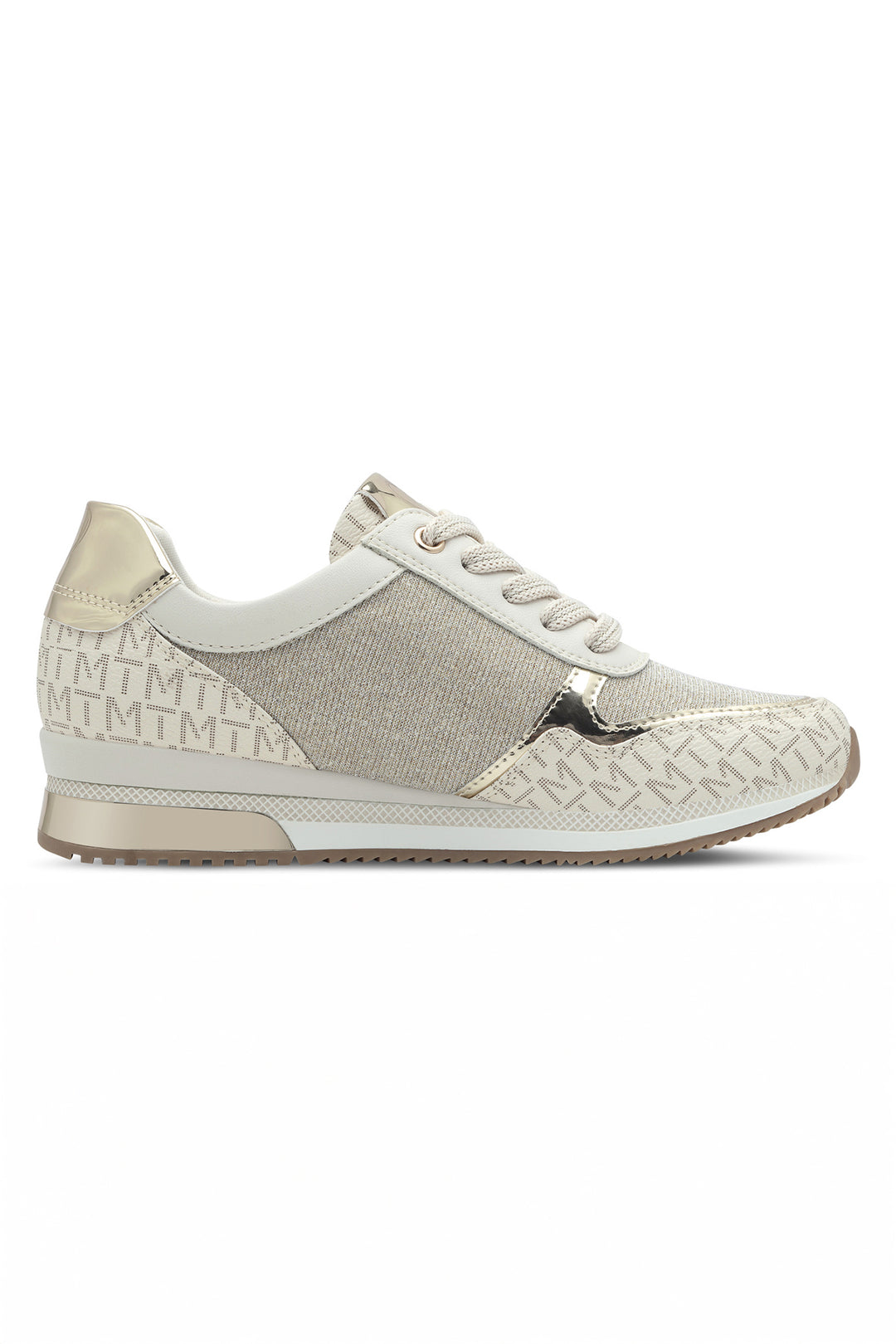 Marco Tozzi Cream Comb Vegan Trainers 23713 - Experience Boutique