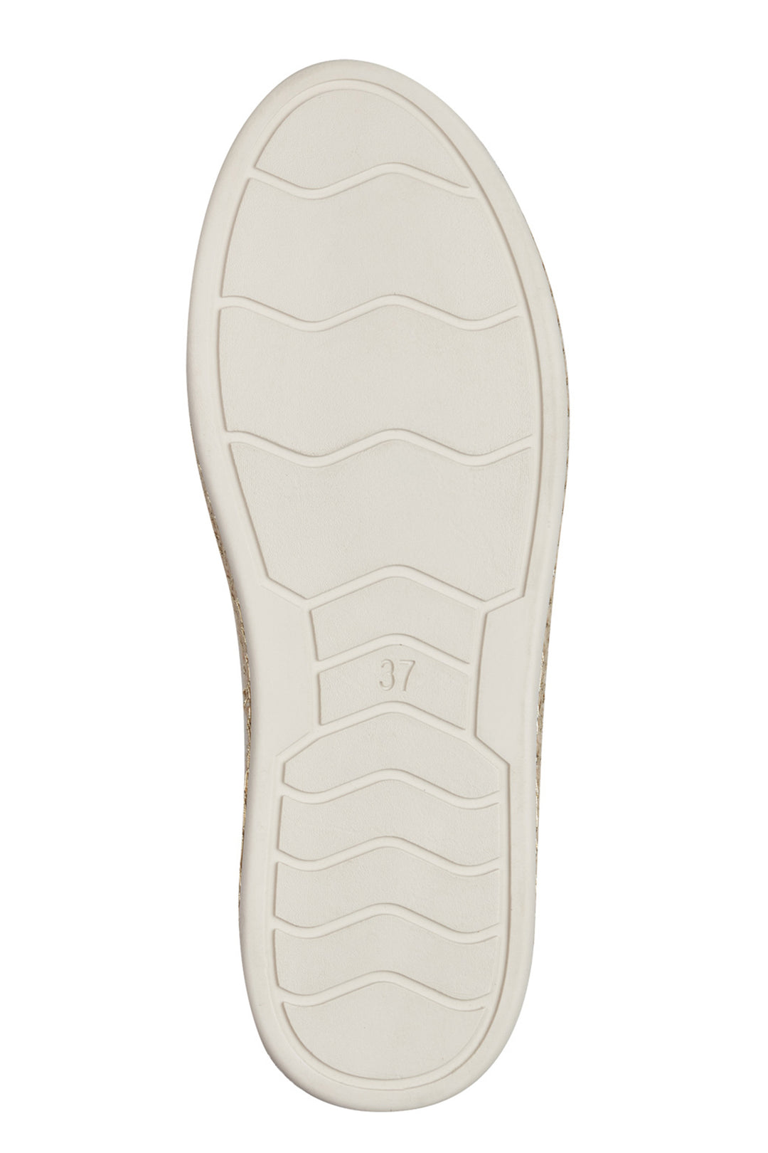 Marco Tozzi Cream Gold Weave Sole Vegan Trainer 23715 - Experience Boutique