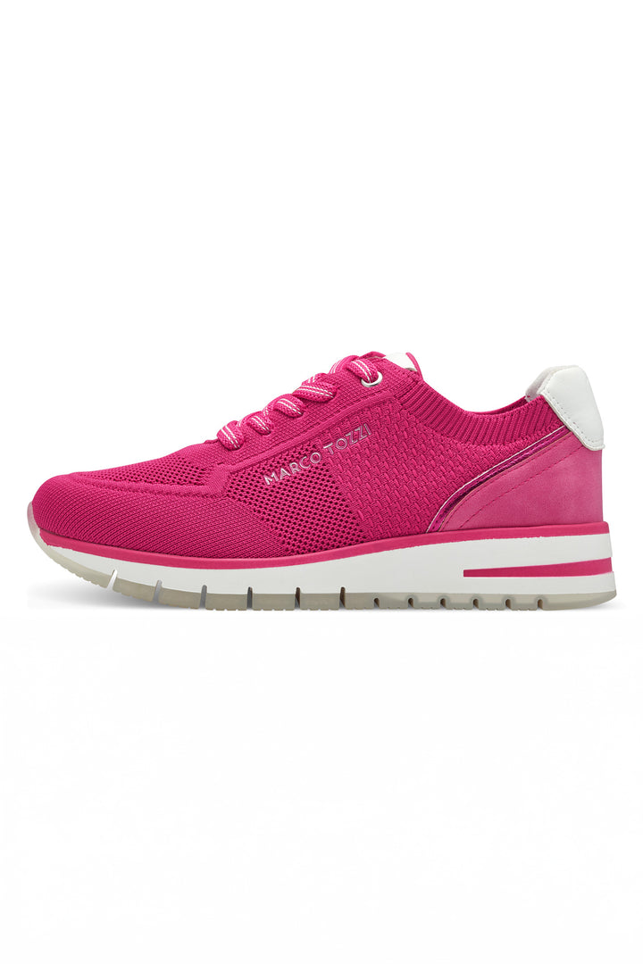 Marco Tozzi Hot Pink Comb Vegan Trainer 23737 - Experience Boutique