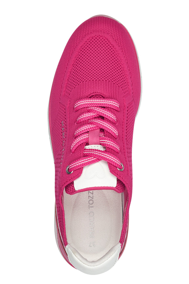 Marco Tozzi Hot Pink Comb Vegan Trainer 23737 - Experience Boutique