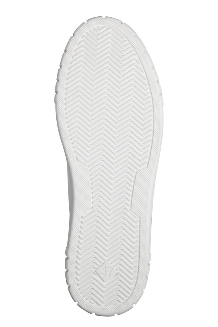 Marco Tozzi White & Berry Heart Vegan Trainer 23711 - Experience Boutique