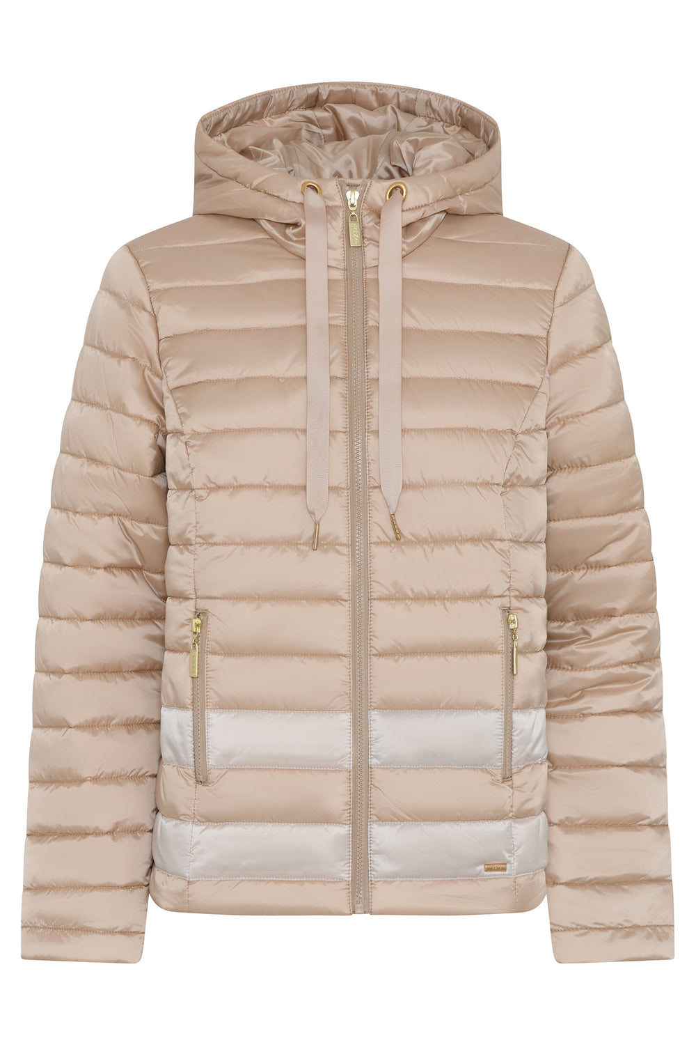 Micha Camel Quilted Hooded Puffer Jacket 144-292 45063