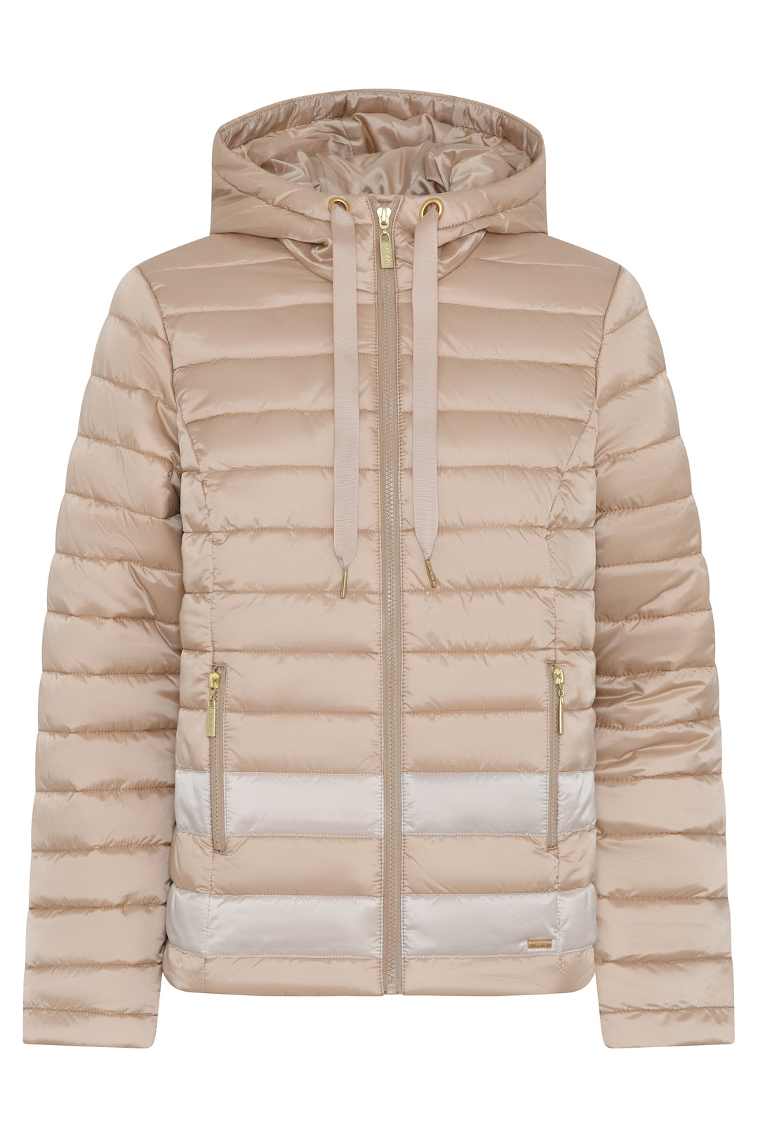 Micha Camel Quilted Hooded Puffer Jacket 144-292 45063