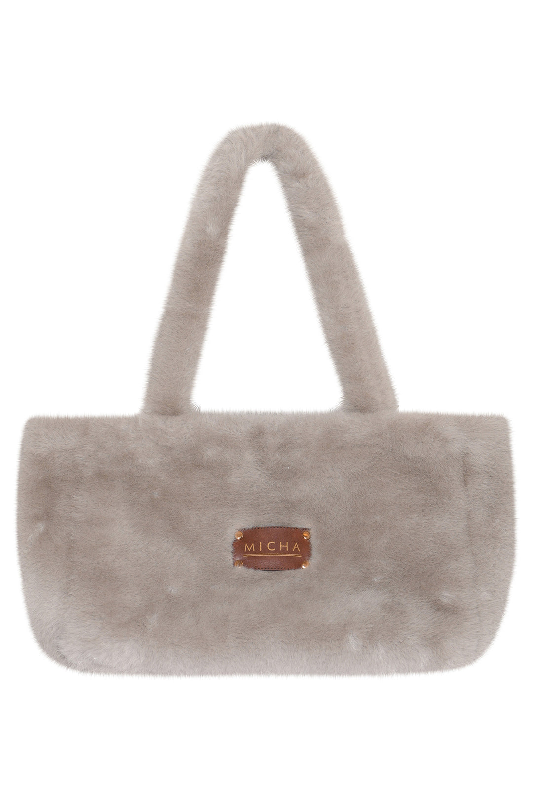 Micha Mink Faux Fur Tote Bag 104-597 4356, packshot