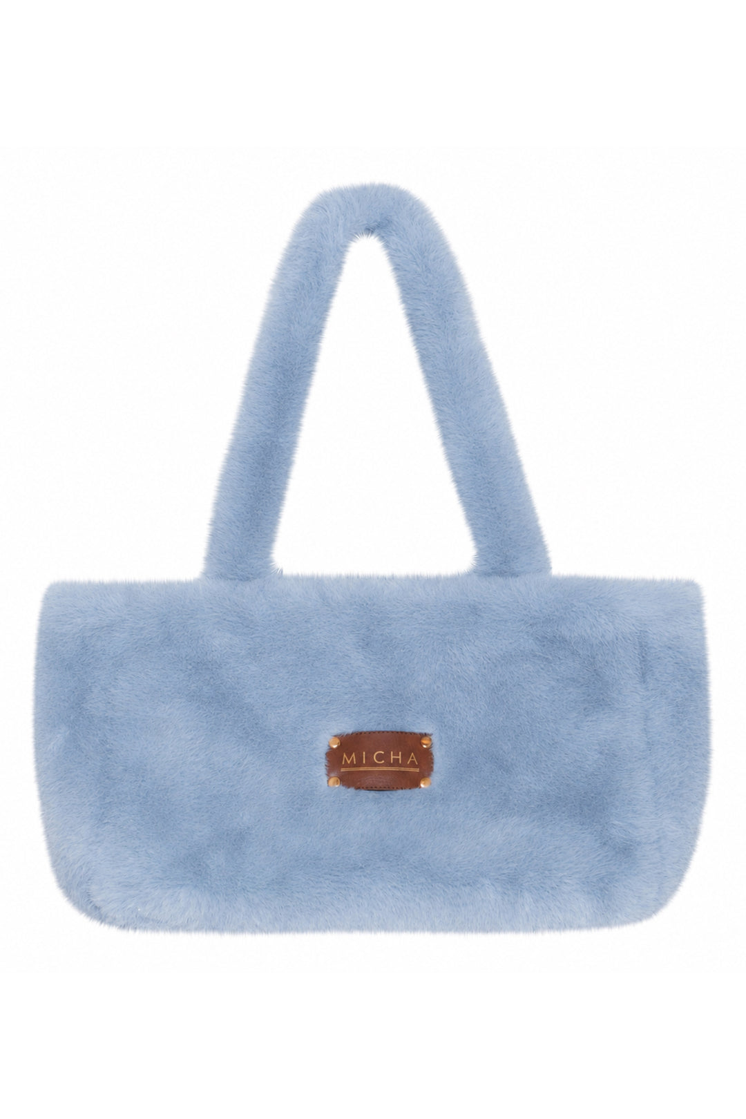 Micha Powder Blue Faux Fur Tote Bag 104-597 5415, packshot