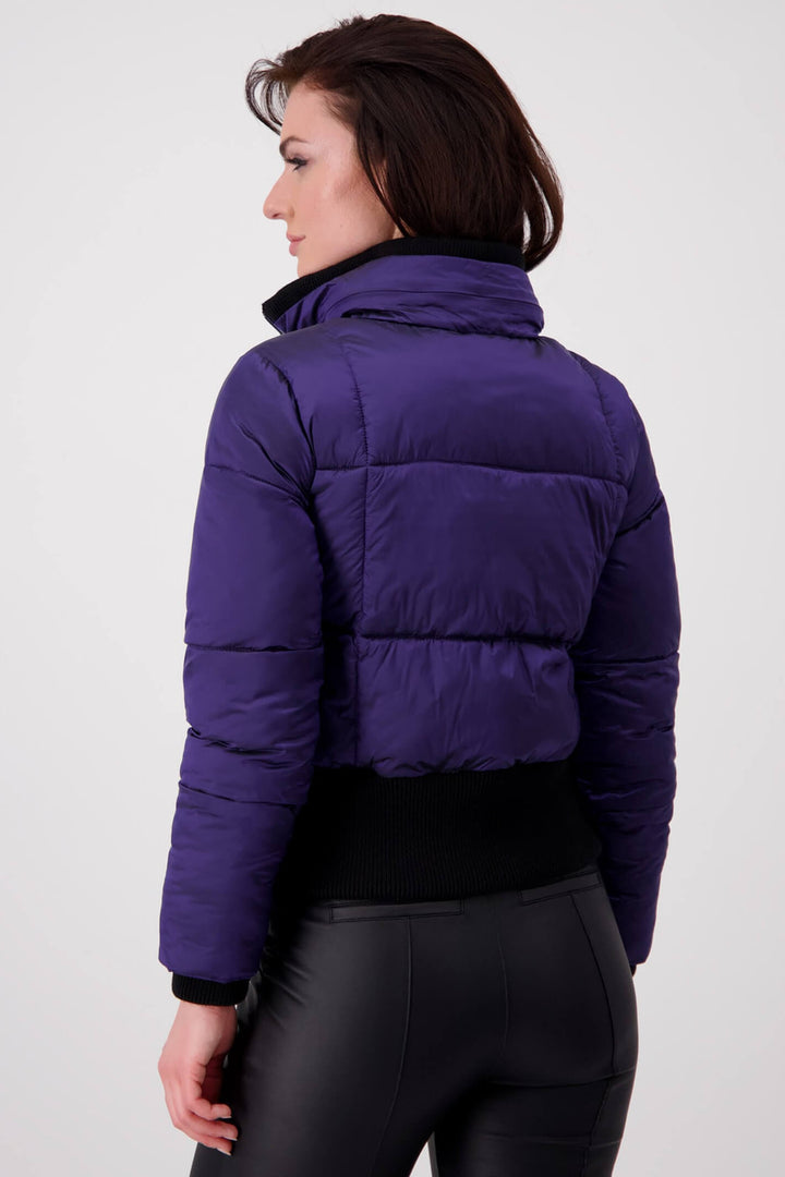 Monari 807077 Ink Purple Padded Coat - Experience Boutique