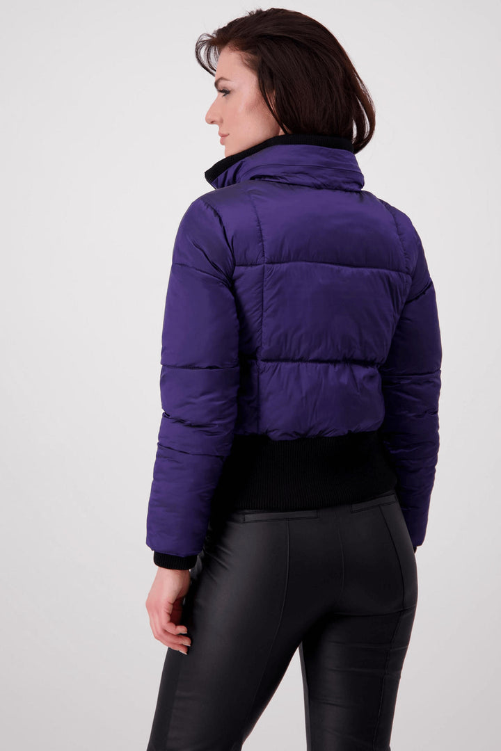 Monari 807077 Ink Purple Padded Coat - Experience Boutique