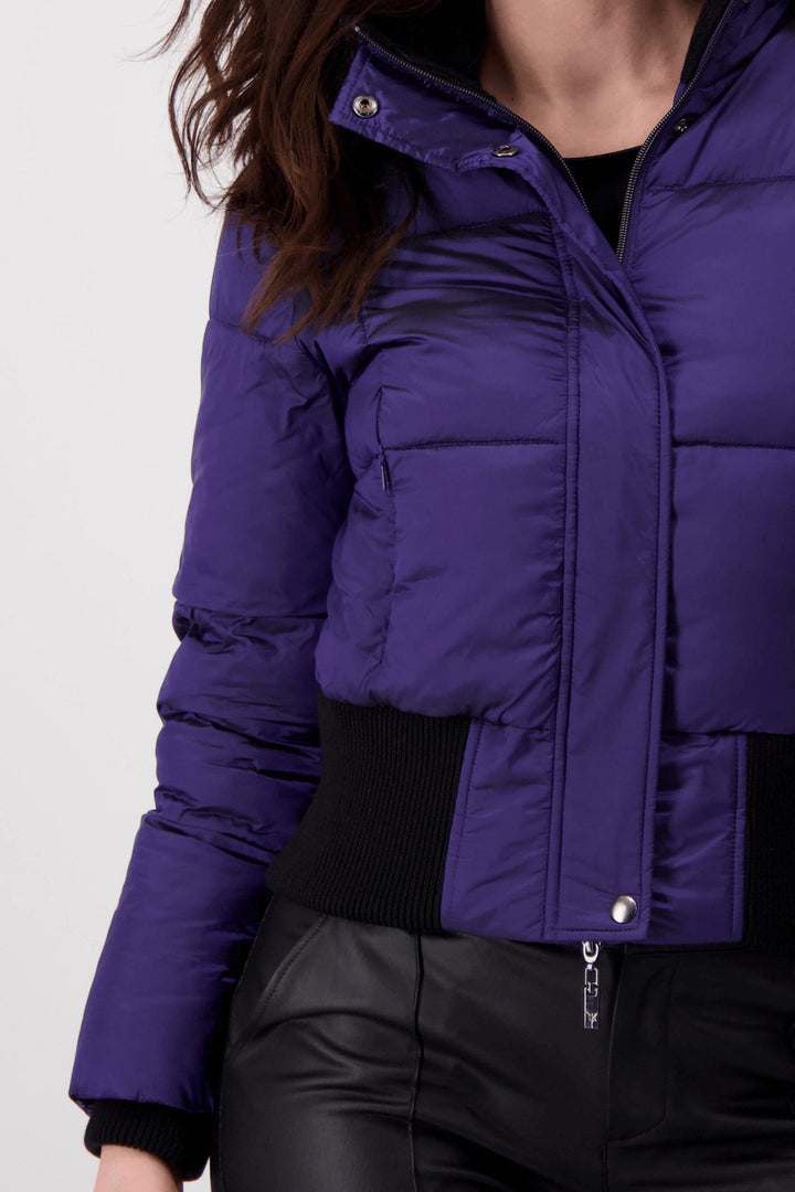 Monari 807077 Ink Purple Padded Coat - Experience Boutique