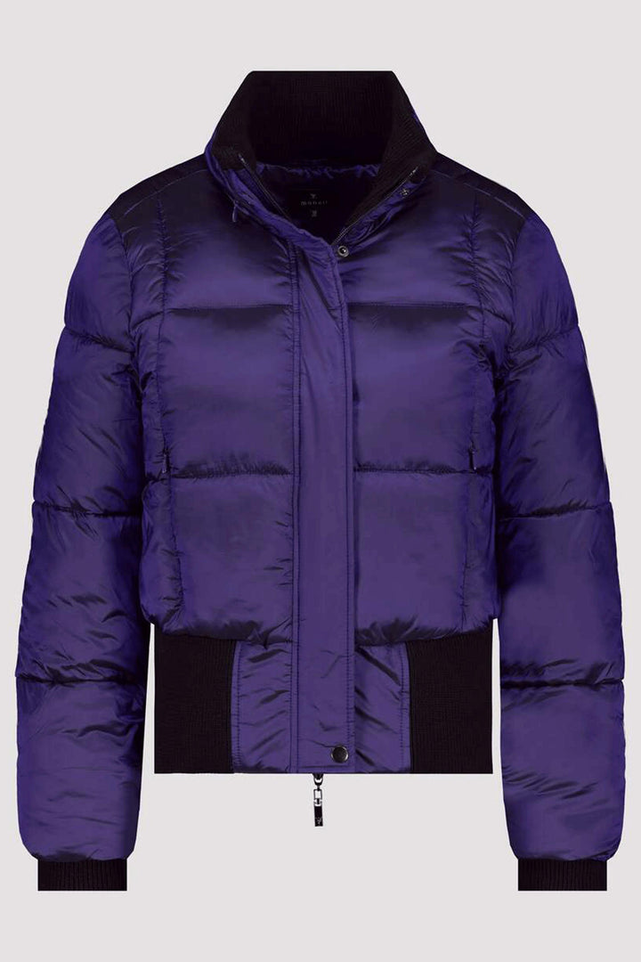 Monari 807077 Ink Purple Padded Coat - Experience Boutique