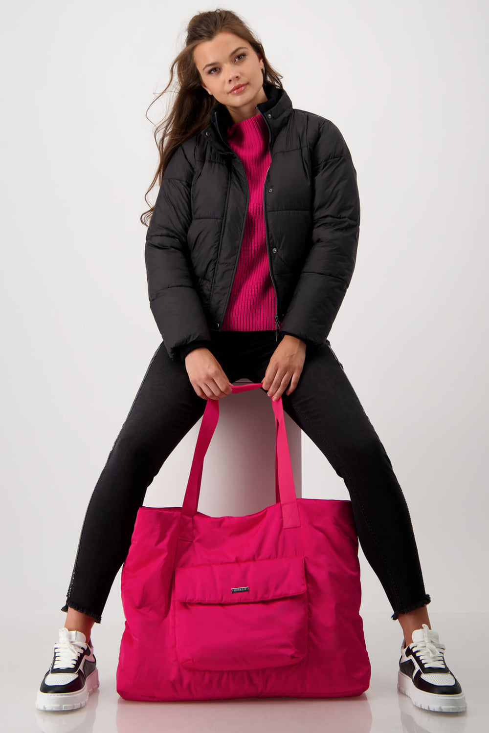 Monari 807145 Dragon Fruit Pink Tote Bag - Experience Boutique