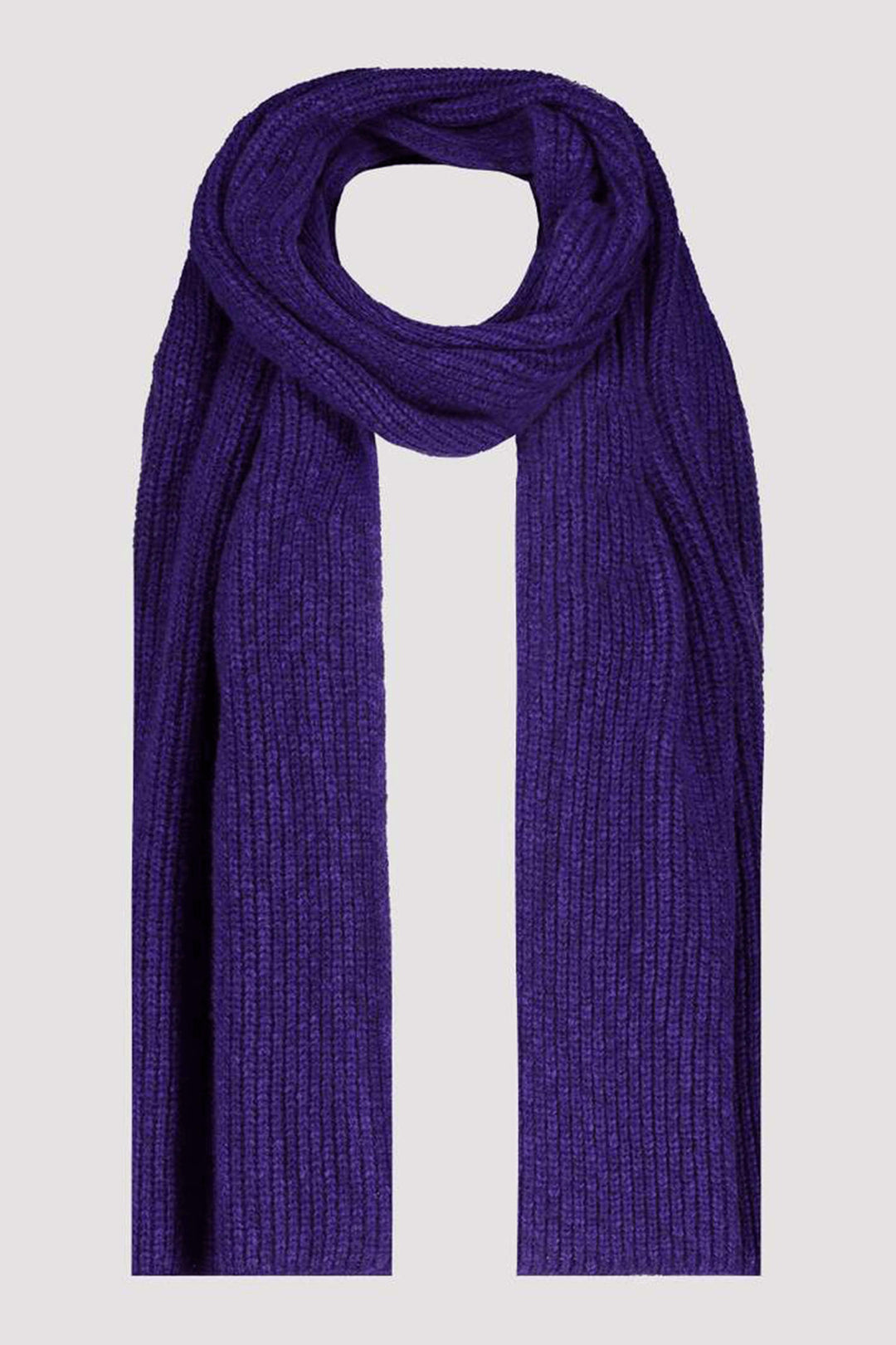 Monari 807295 Ink Purple Chunky Knit Scarf - Experience Boutique