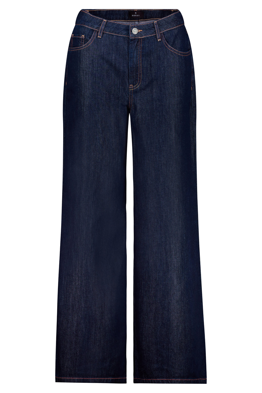 Dark blue jeans on a white background