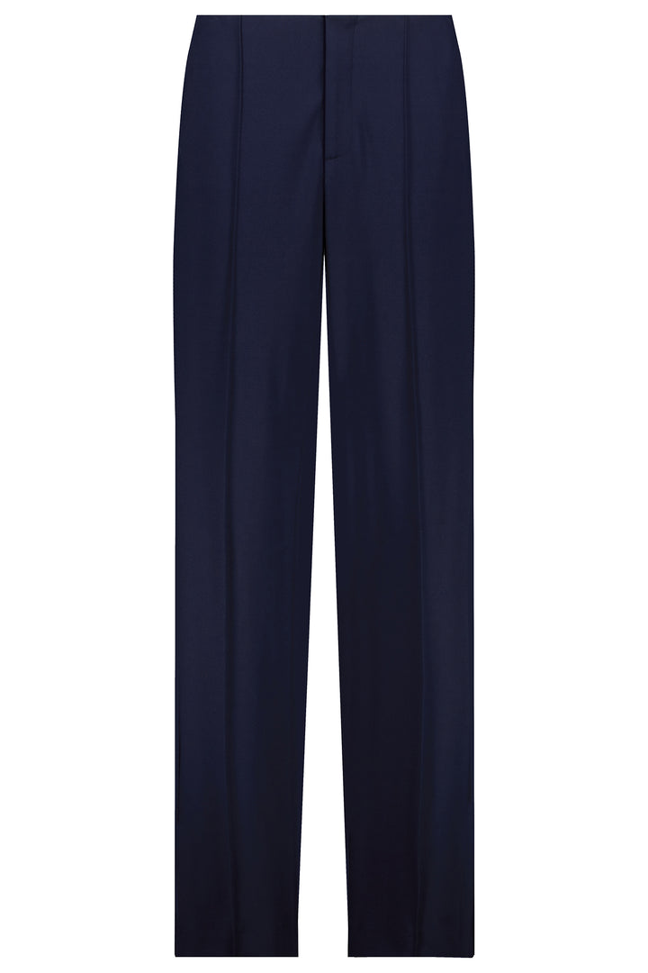 Navy blue pants on a white background