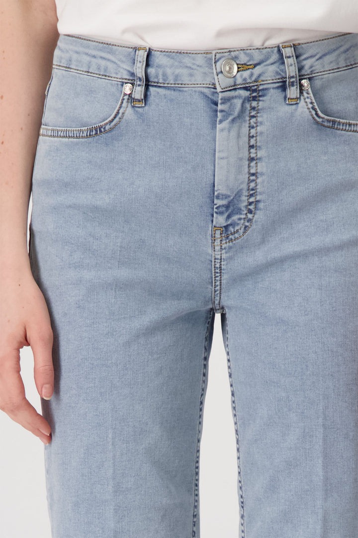Monari Blue Denim Cropped Jeans 409496 - Experience Boutique