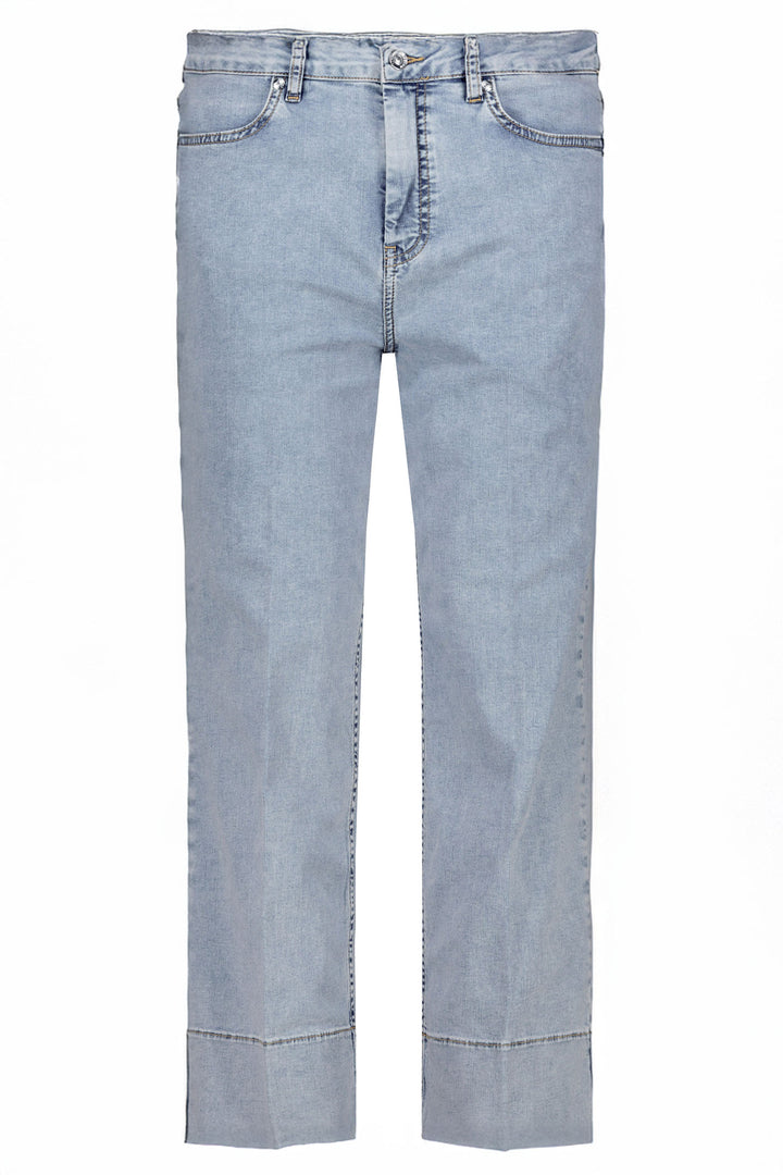 Monari Blue Denim Cropped Jeans 409496 - Experience Boutique