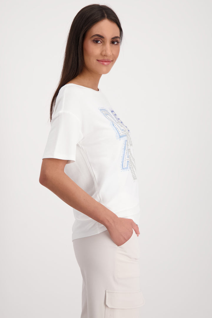 Monari Off White Dream T-Shirt 409428 - Experience Boutique