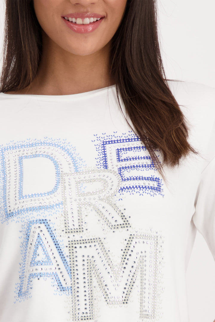 Monari Off White Dream T-Shirt 409428 - Experience Boutique