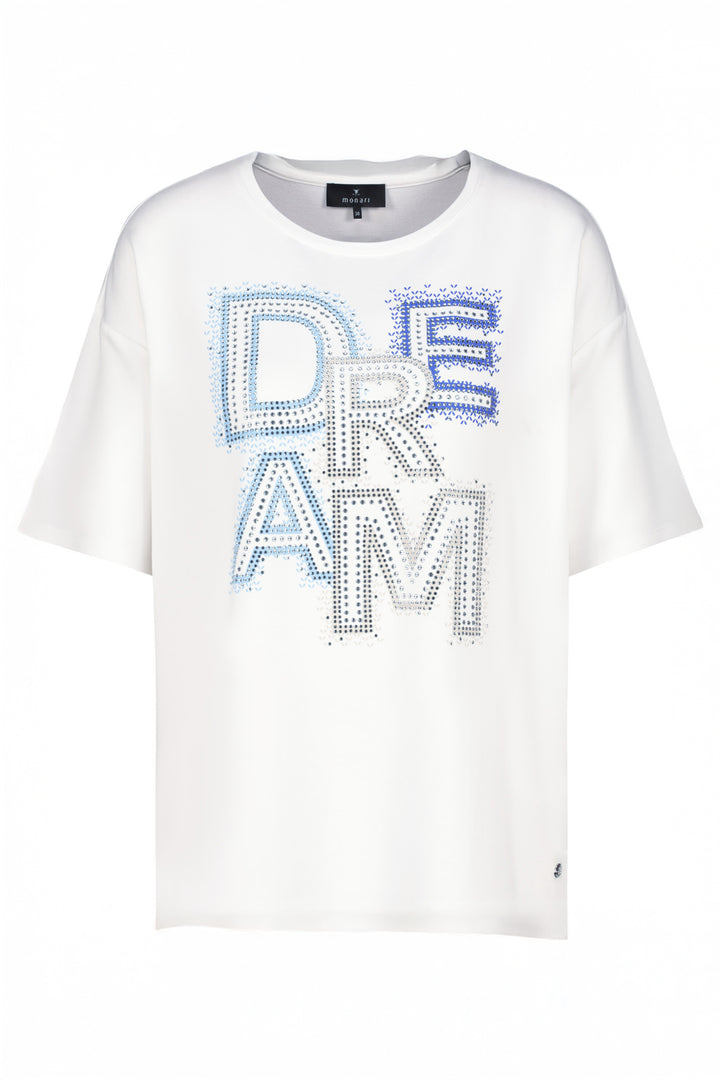 Monari Off White Dream T-Shirt 409428 - Experience Boutique