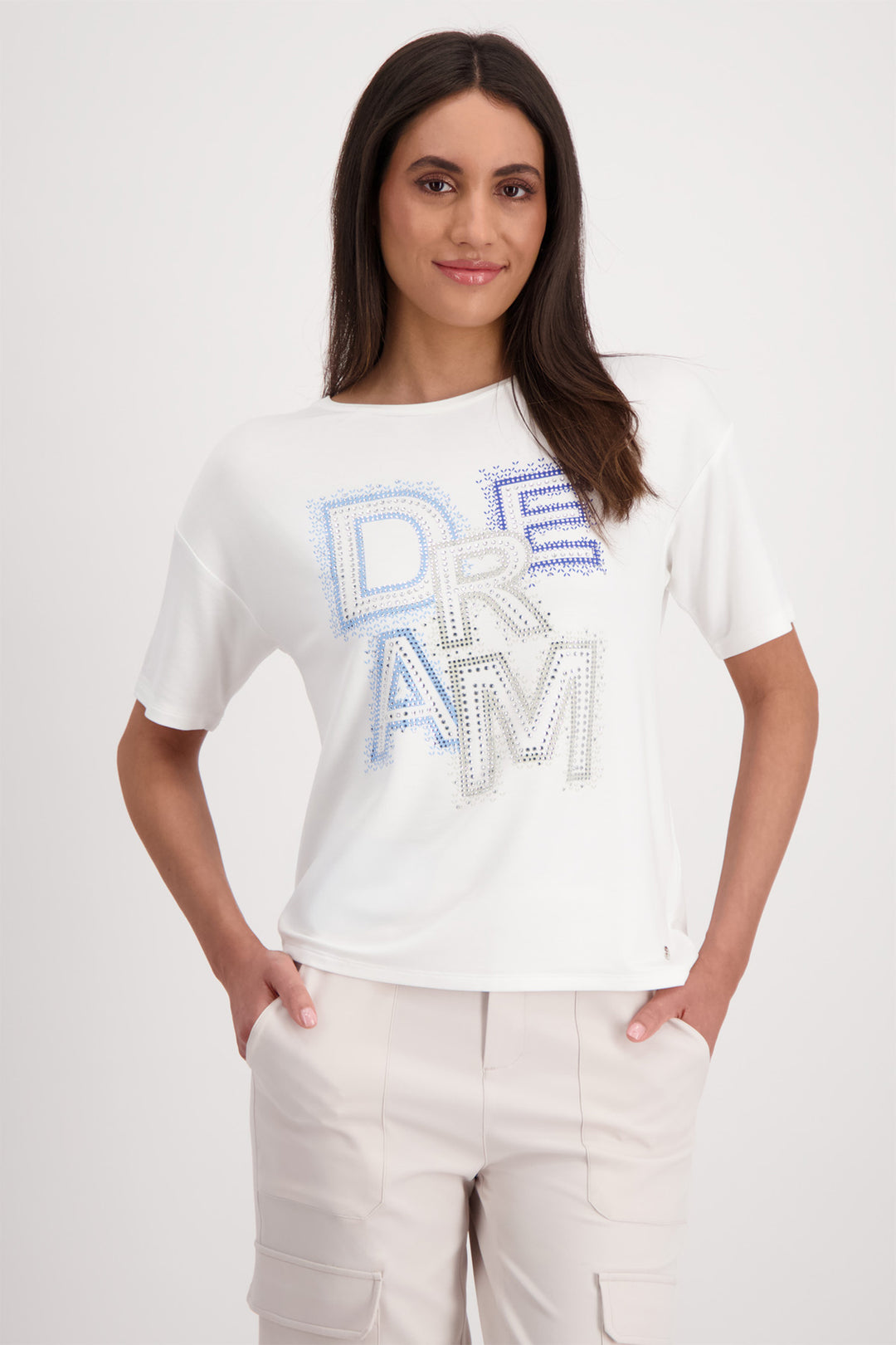 Monari Off White Dream T-Shirt 409428 - Experience Boutique