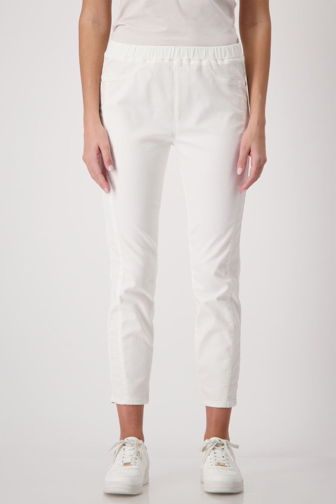 Monari Off White Pull-On Jeggings 409516 - Experience Boutique