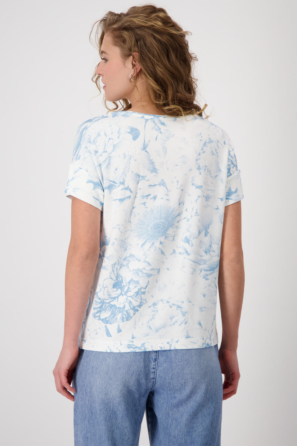 Monari Spring Water Print Short Sleeve T-Shirt 409173 - Experience Boutique