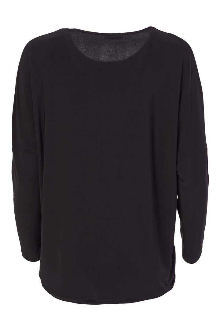 Naya NAW23114 958 Black Yellow Mesh Front Long Sleeve Top - Experience Botique