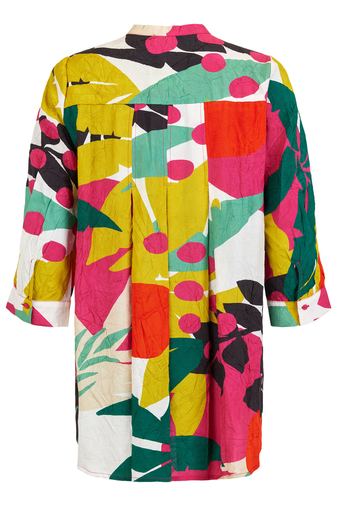 Noen 83455 Multi-Coloured Palm Print Tunic - Experience Boutique