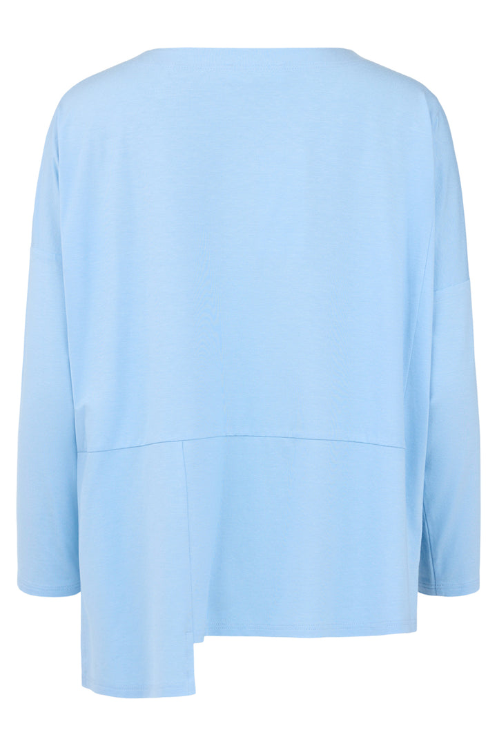 Noen 83754 610 Light Blue Stepped Hem T-Shirt
