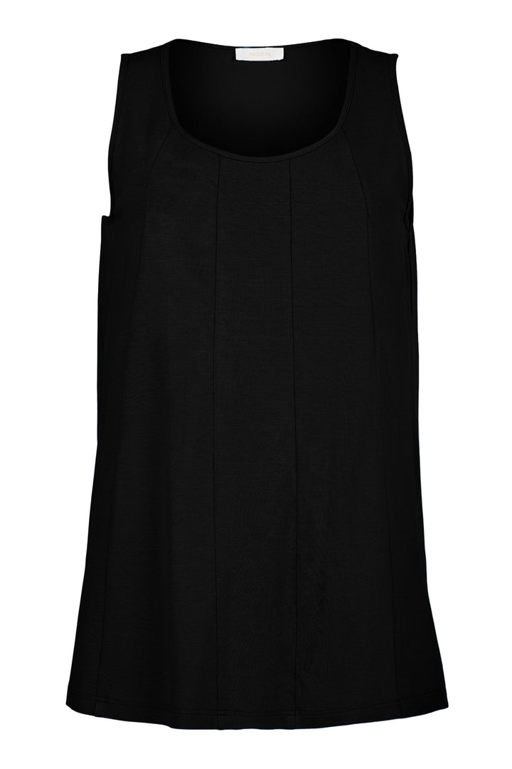 Noen 84114 Black A-Line Flattering Vest Top