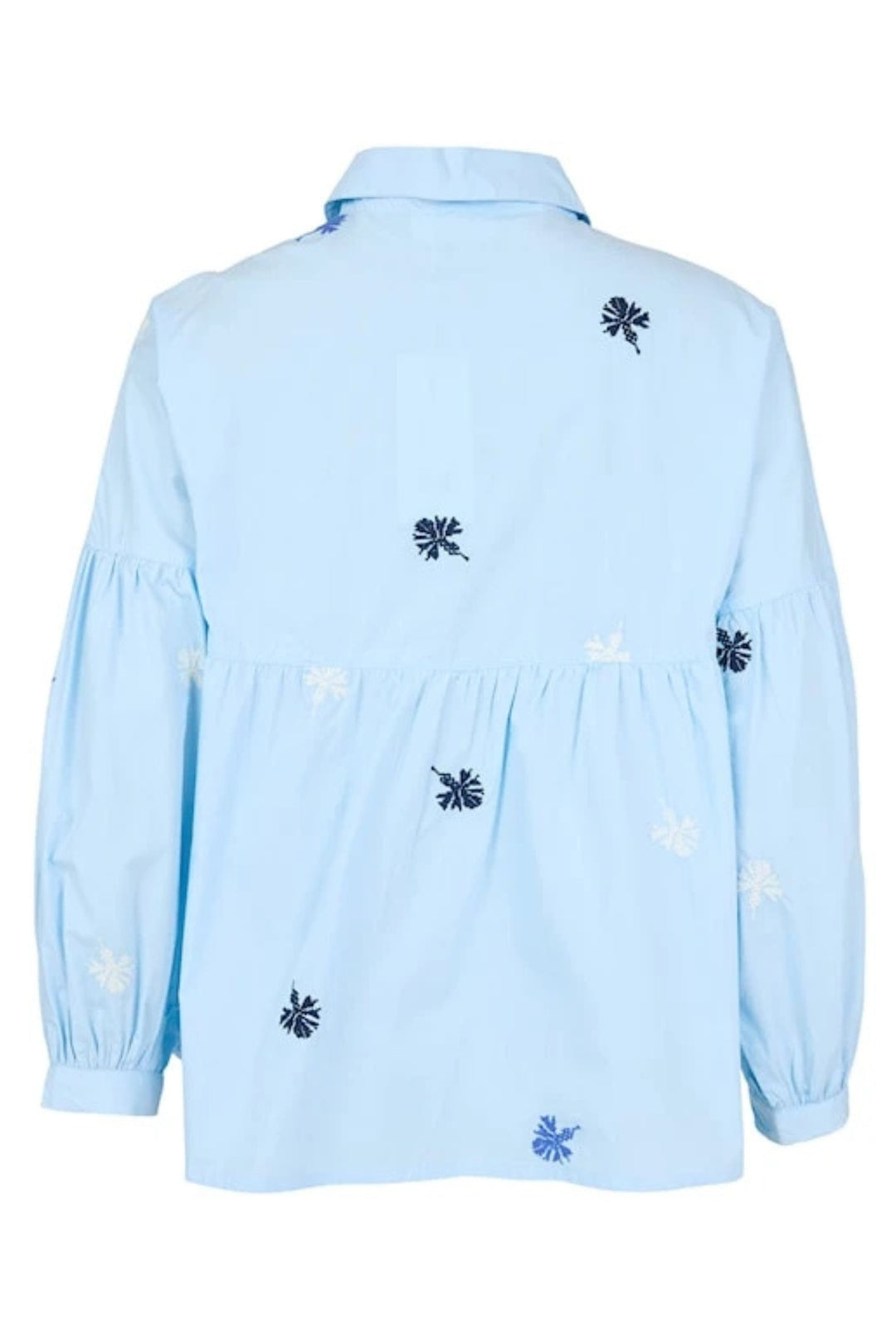 Noen 86268 61 Light Blue Embroidered Shirt