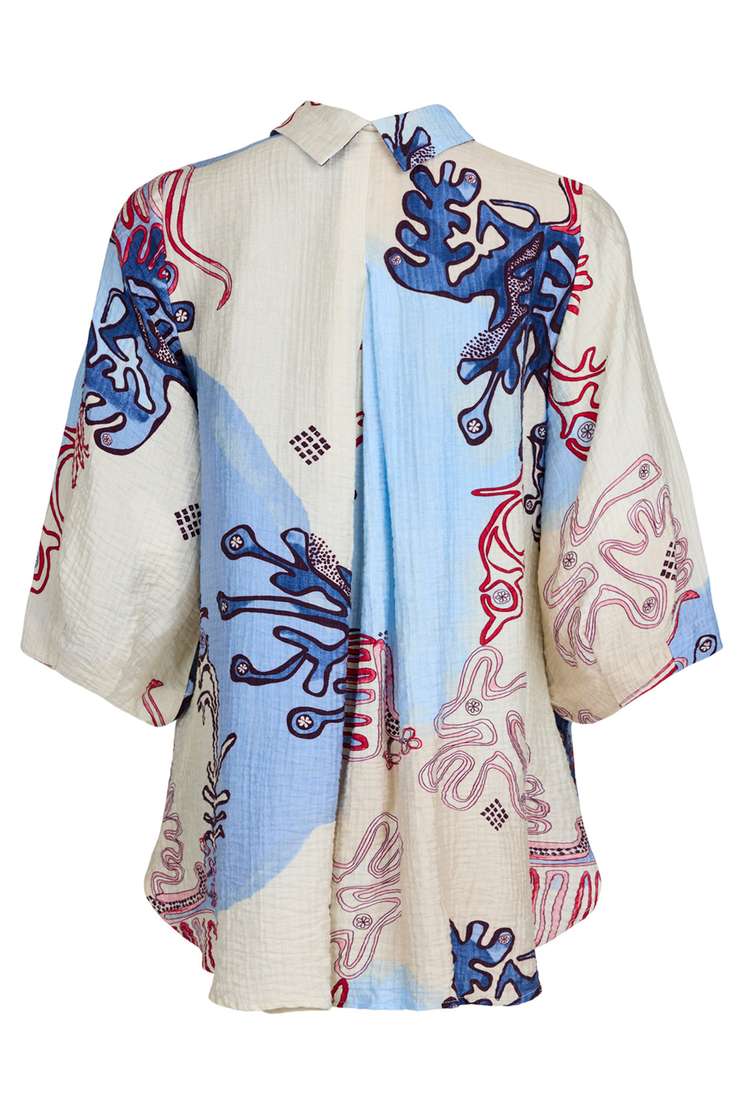 Noen 86283 61 Pale Blue Print Shirt