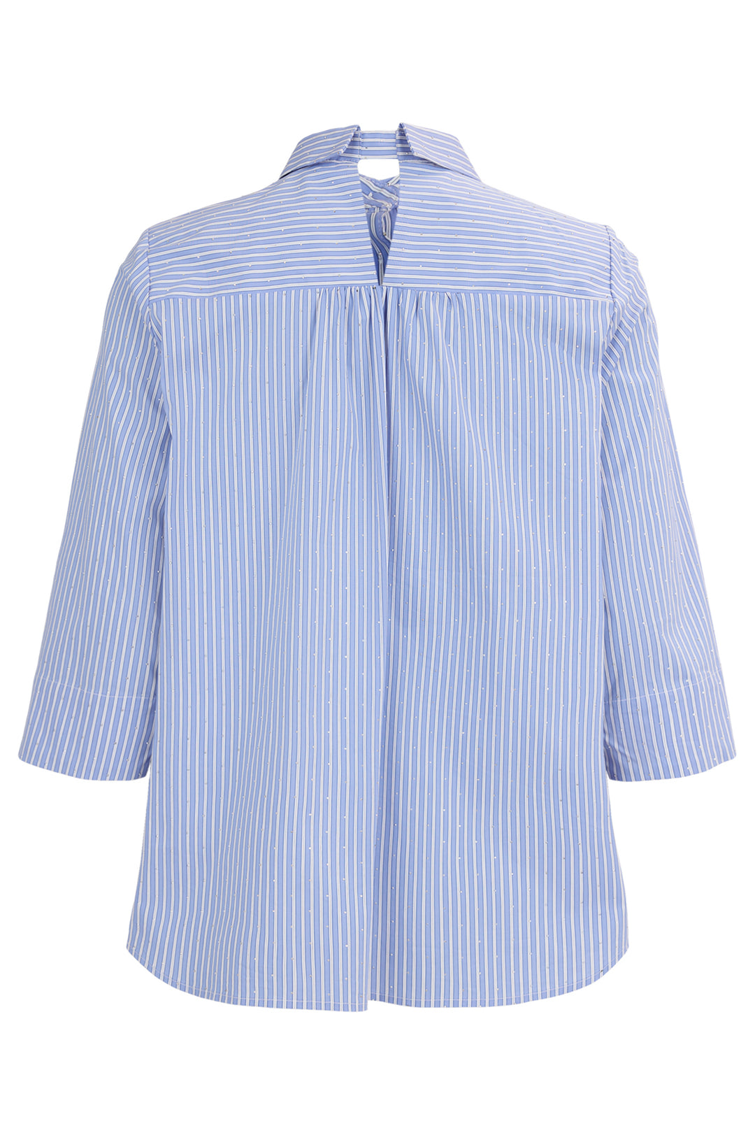 Noen 86288 60 Rhinestone Blue Pinstripe Shirt