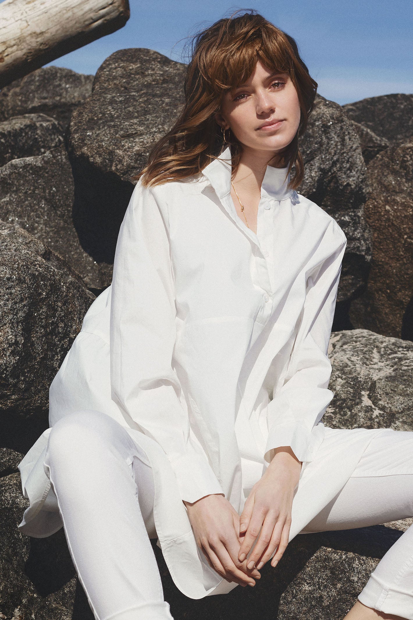 off white tunic shirt
