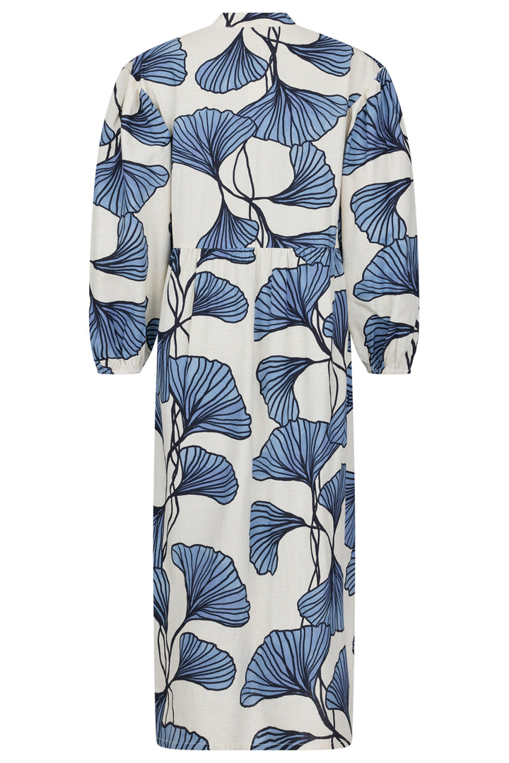 Noen 88614 61 Light Blue Floral Print Midi Dress