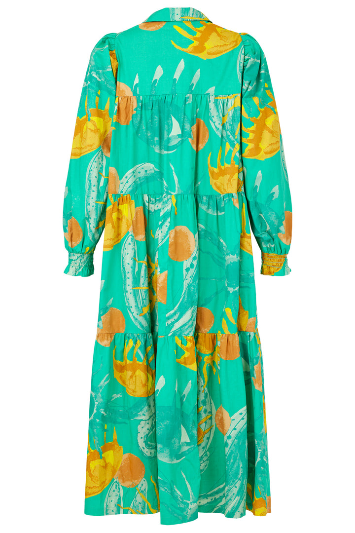 Noen Dress Green Sunshine Print 88552 81219 84 - Experience Boutique